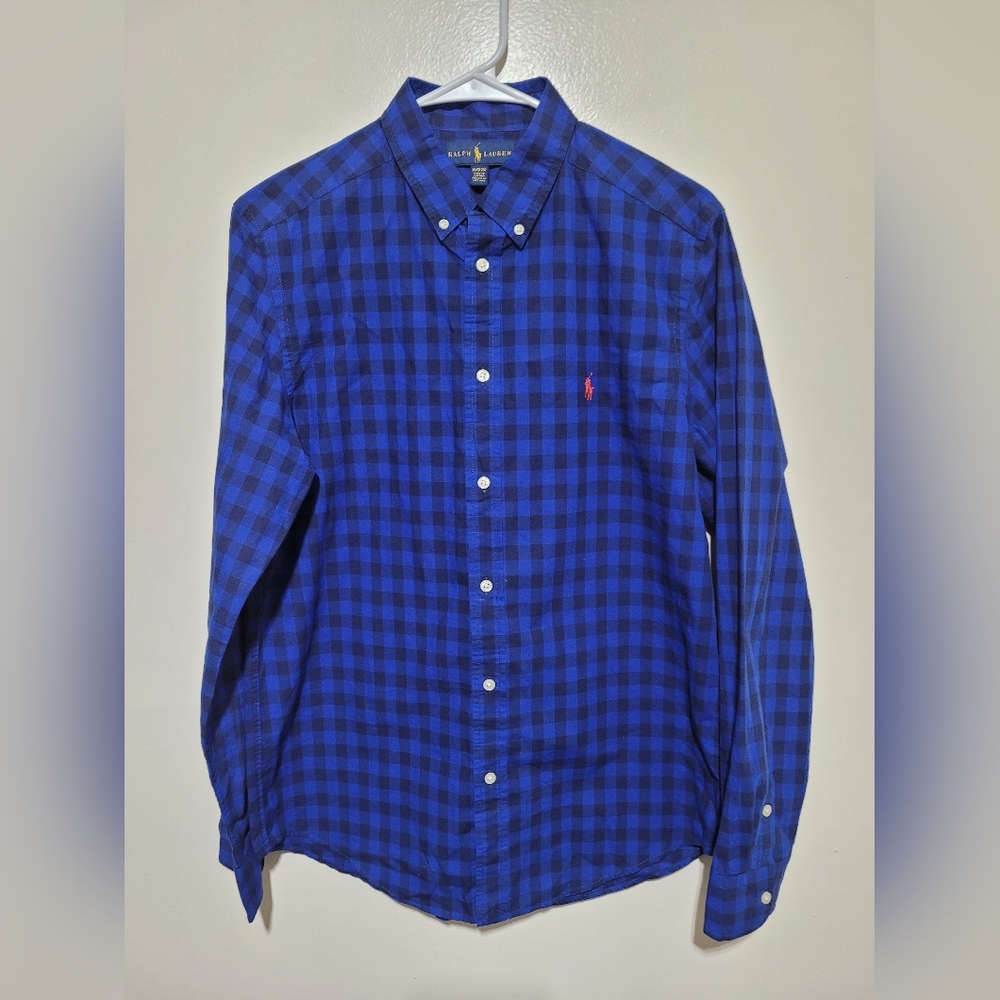 Ralph Lauren Navy‎ Checkered Men's Shirt